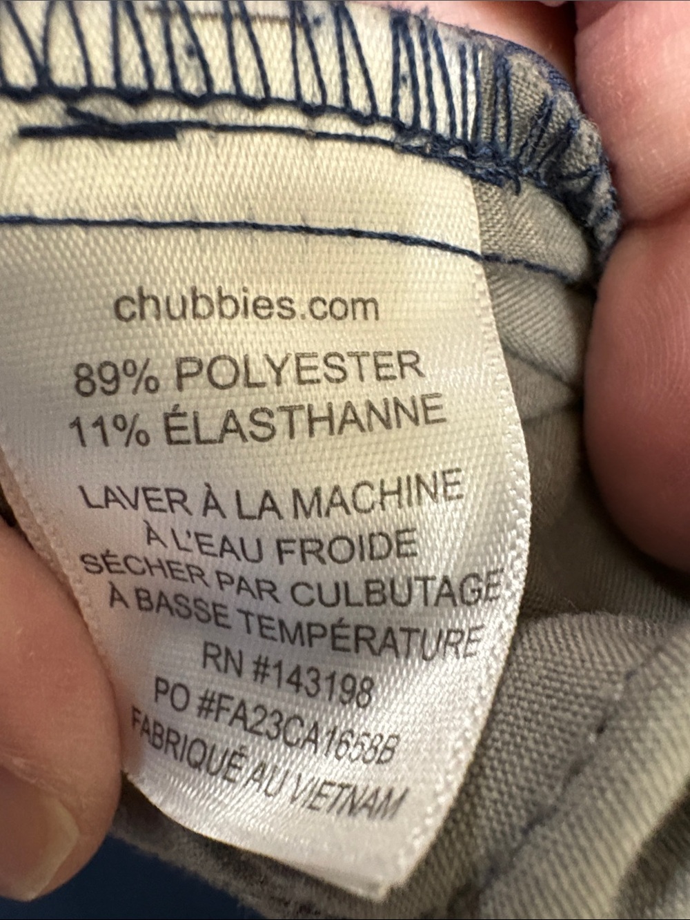 chubbies Navy Drawstring Shorts - Picture 9 of 9